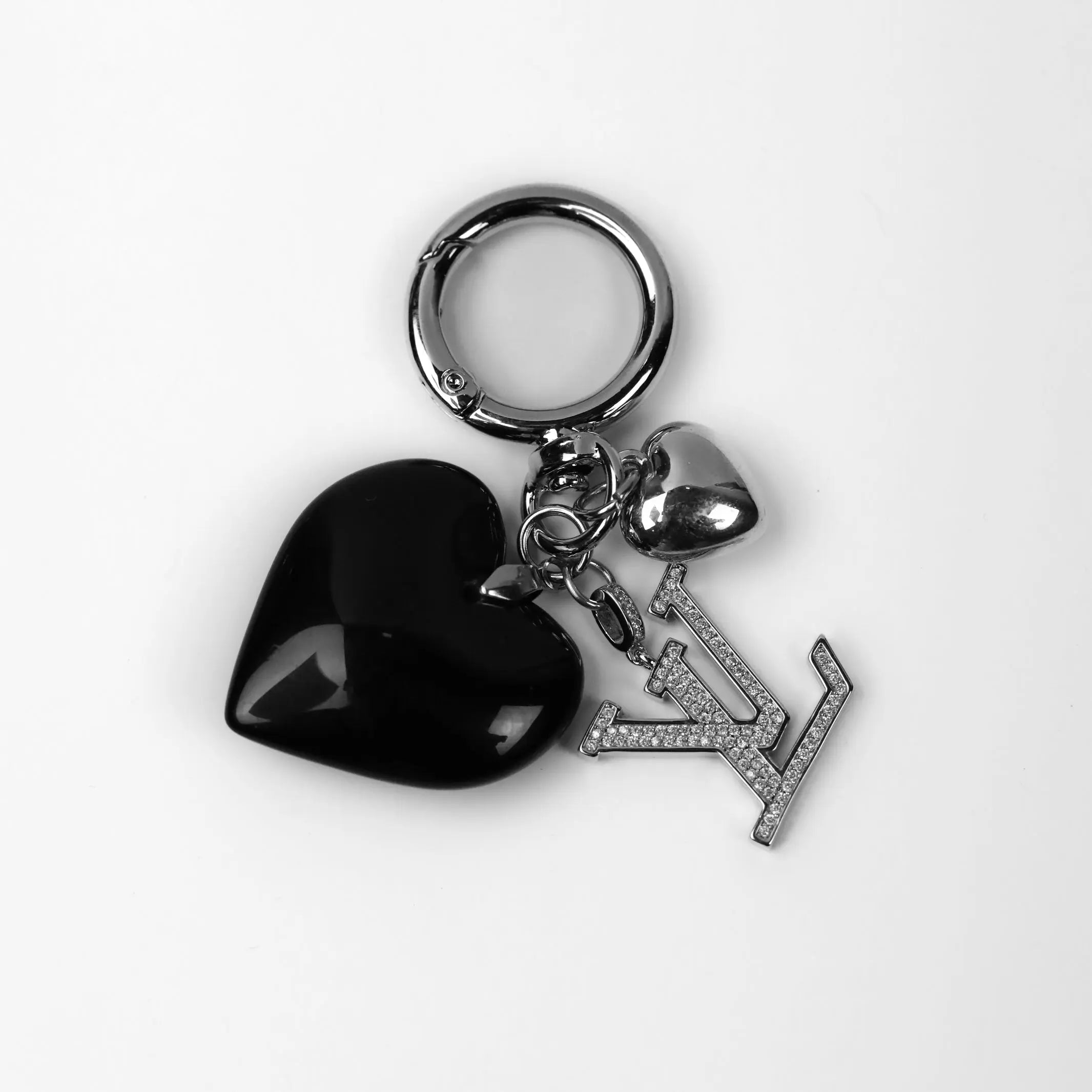 Black Hearts Bag Charm