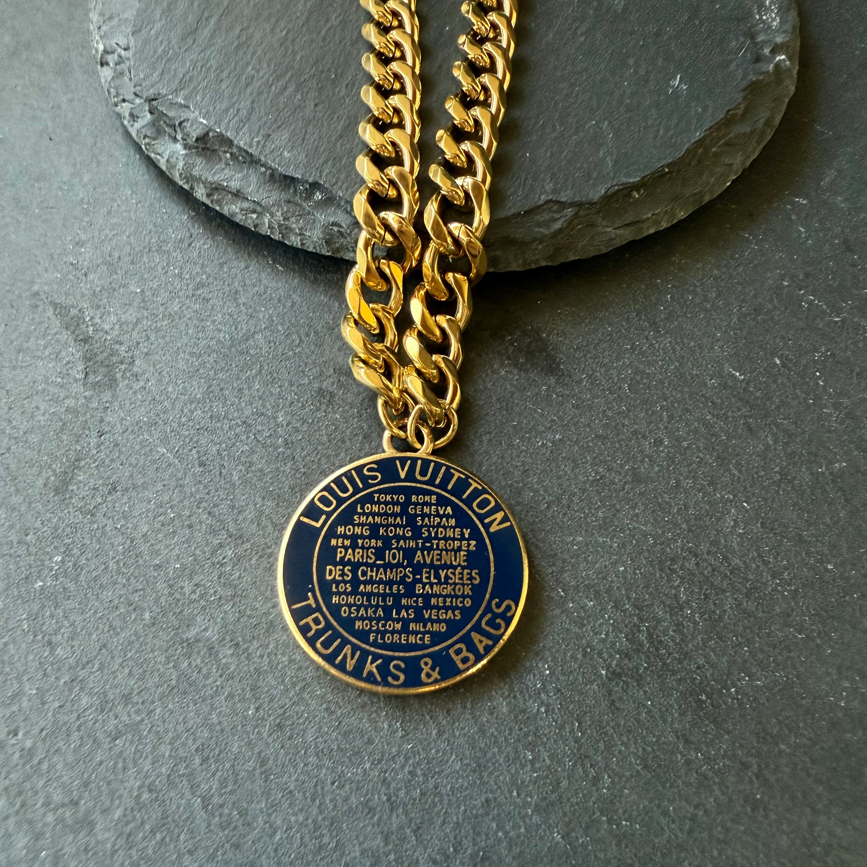 Blue Trunks&Bags Necklace