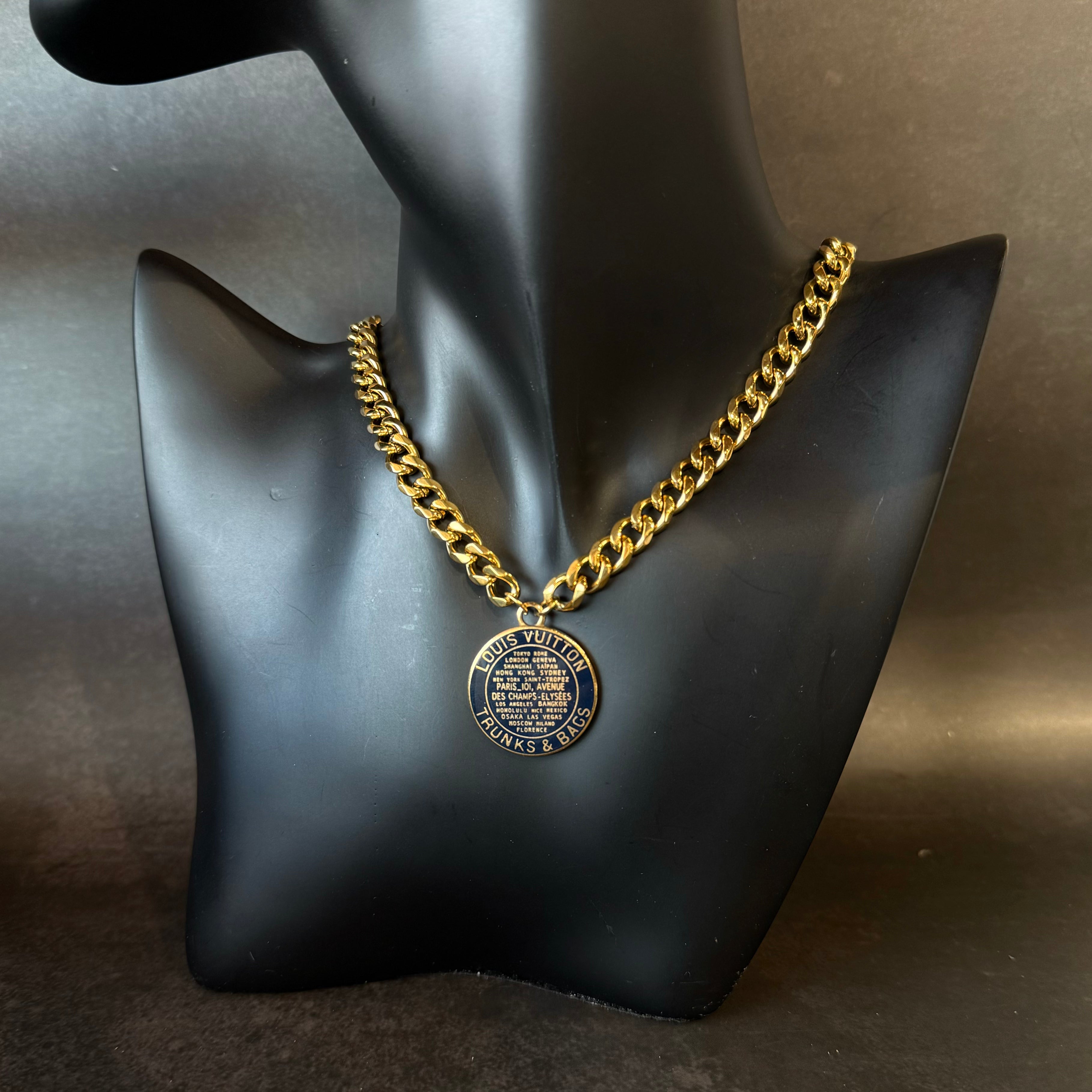 Blue Trunks&Bags Necklace