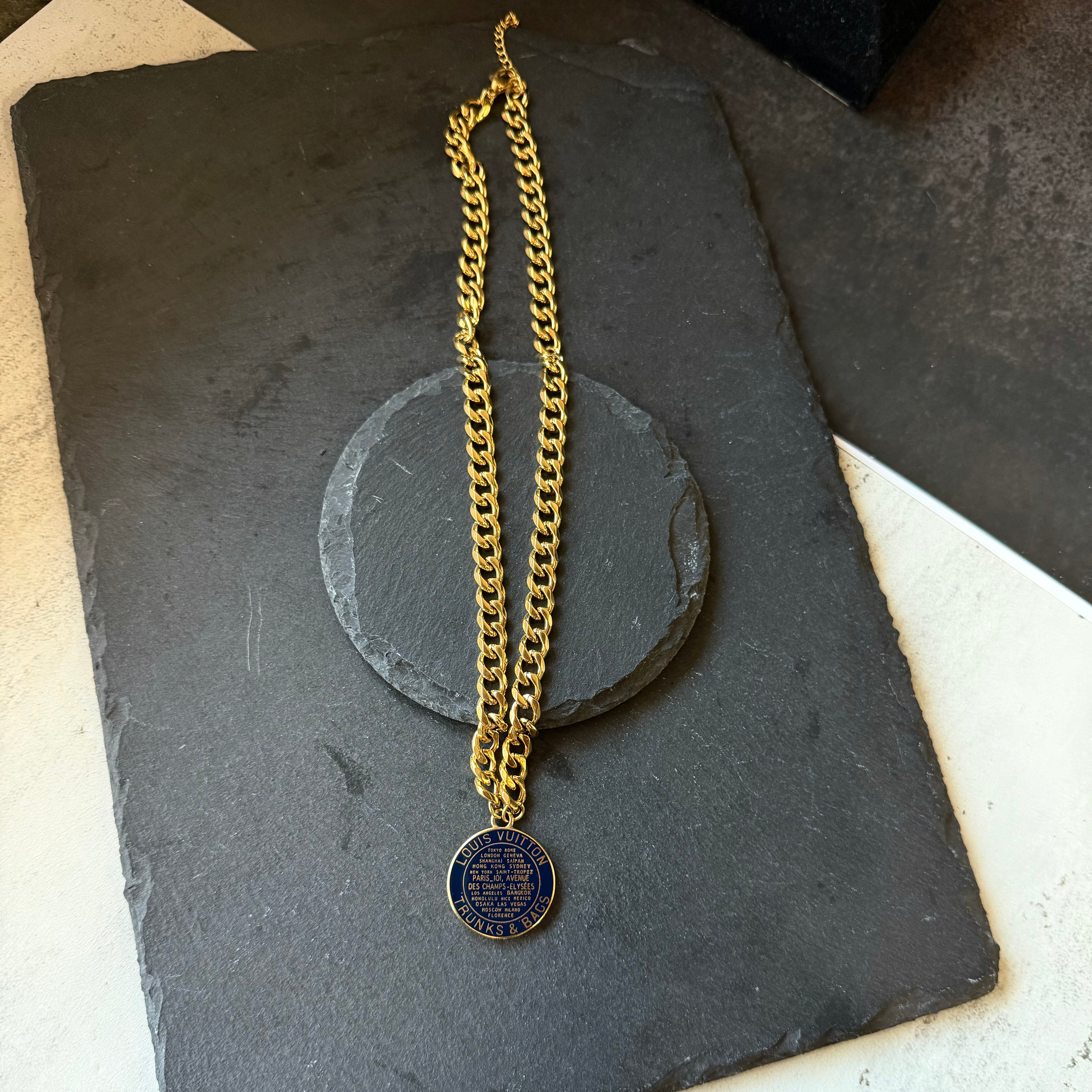 Blue Trunks&Bags Necklace