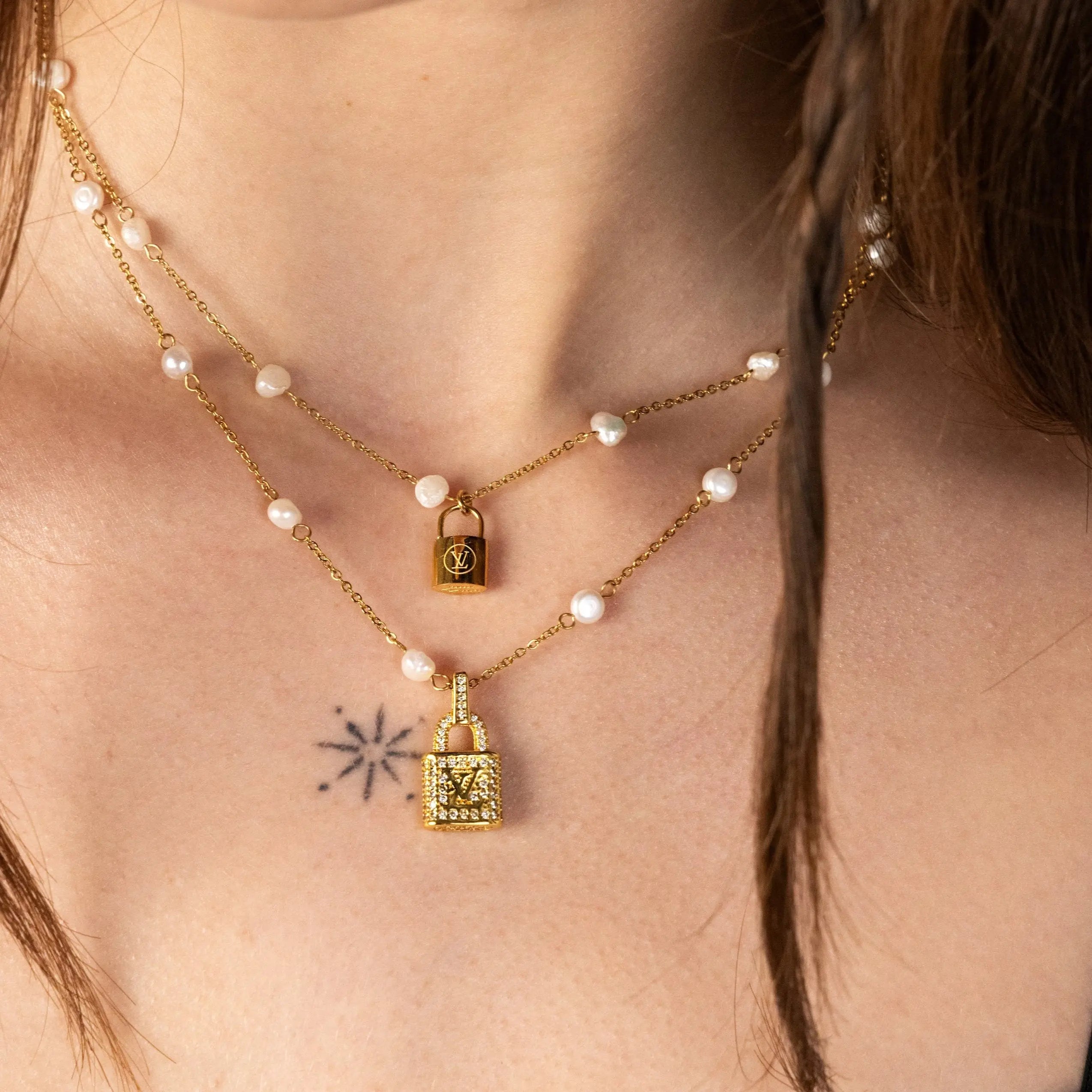 Crystal Padlock Necklace