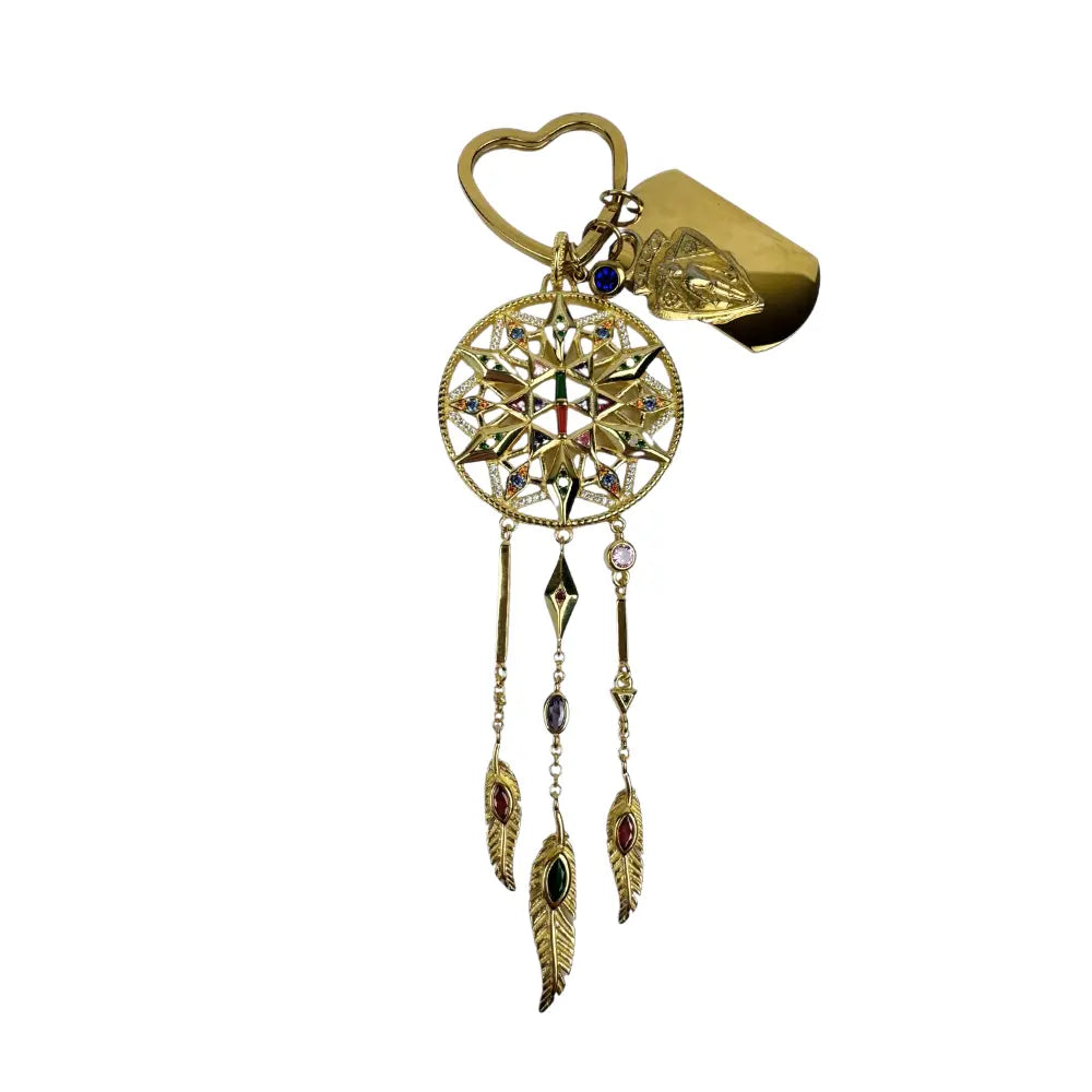 Custom Engraved Dream Catcher Bag Charm