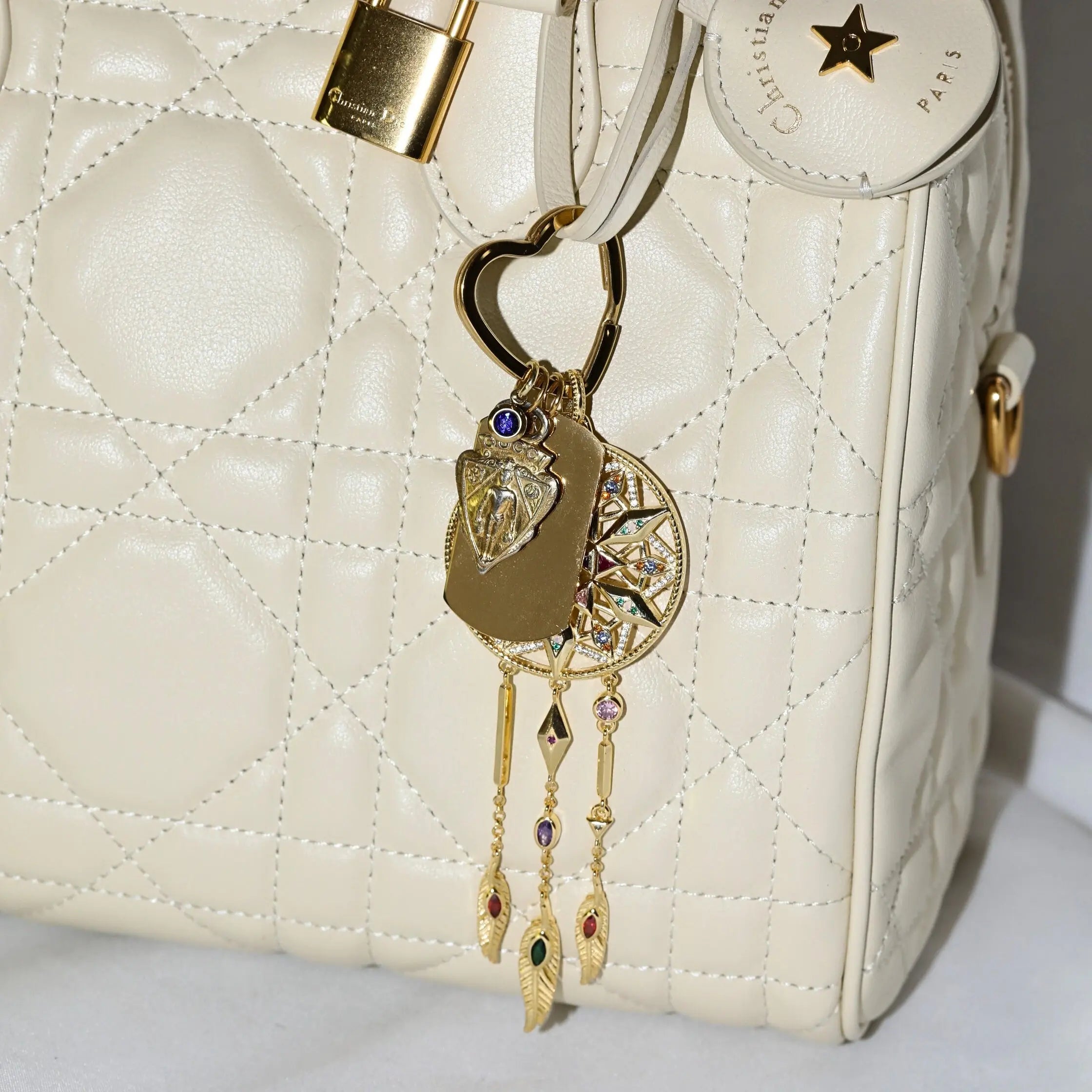 Custom Engraved Dream Catcher Bag Charm