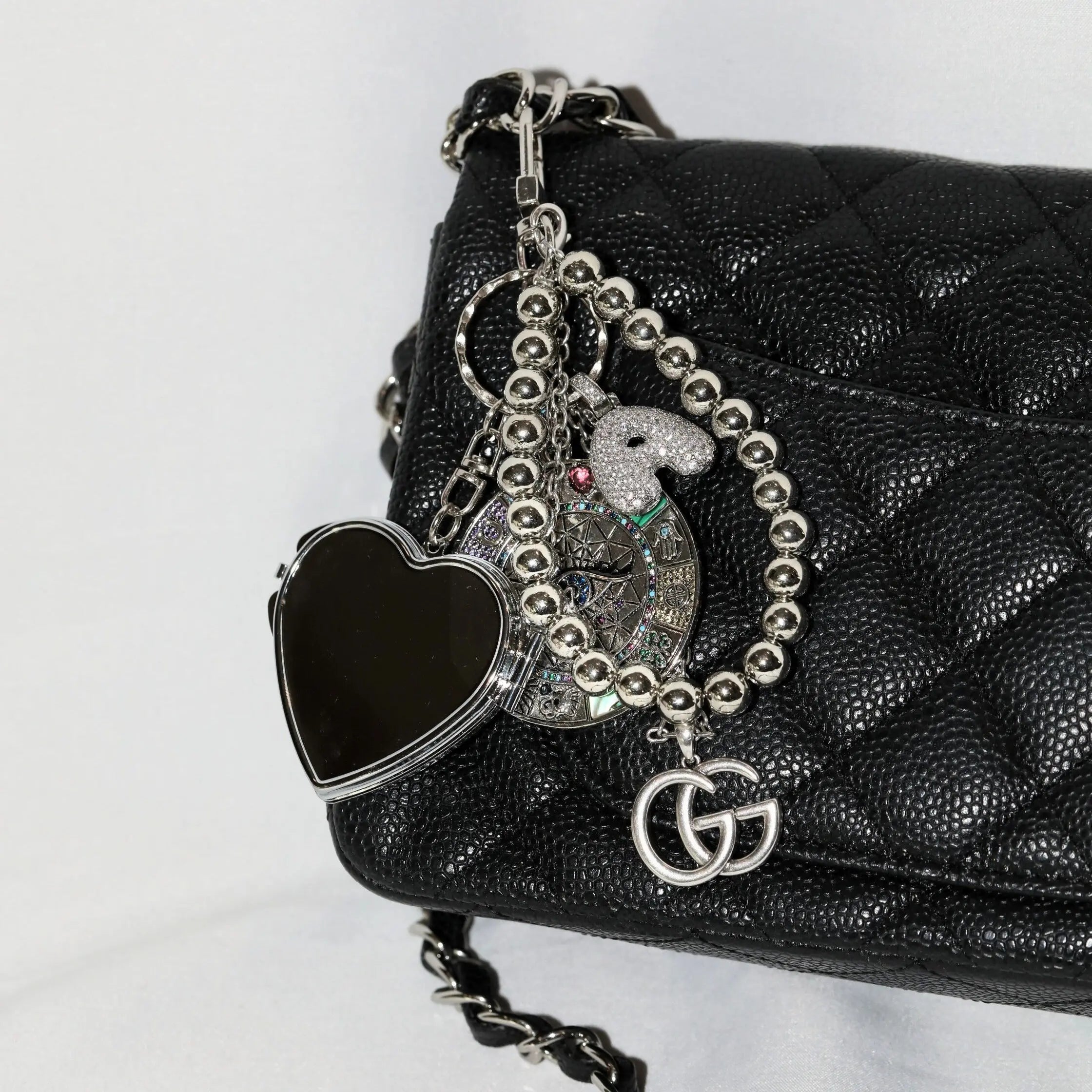 Custom Engraved Evil Eye Bag Charm