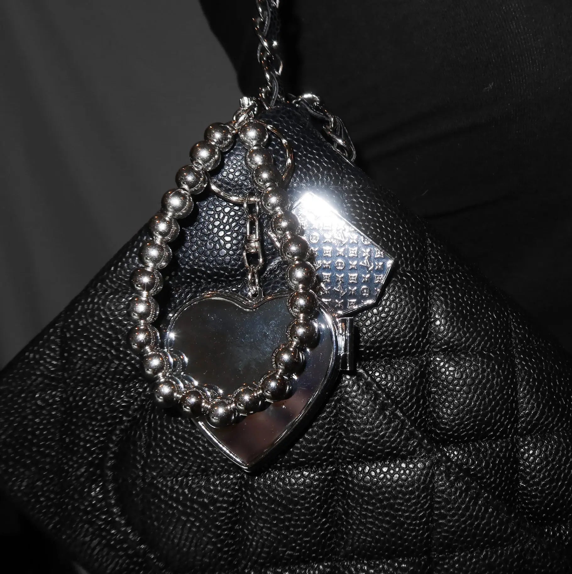 Custom Engraved Luxe Shield Bag Charm