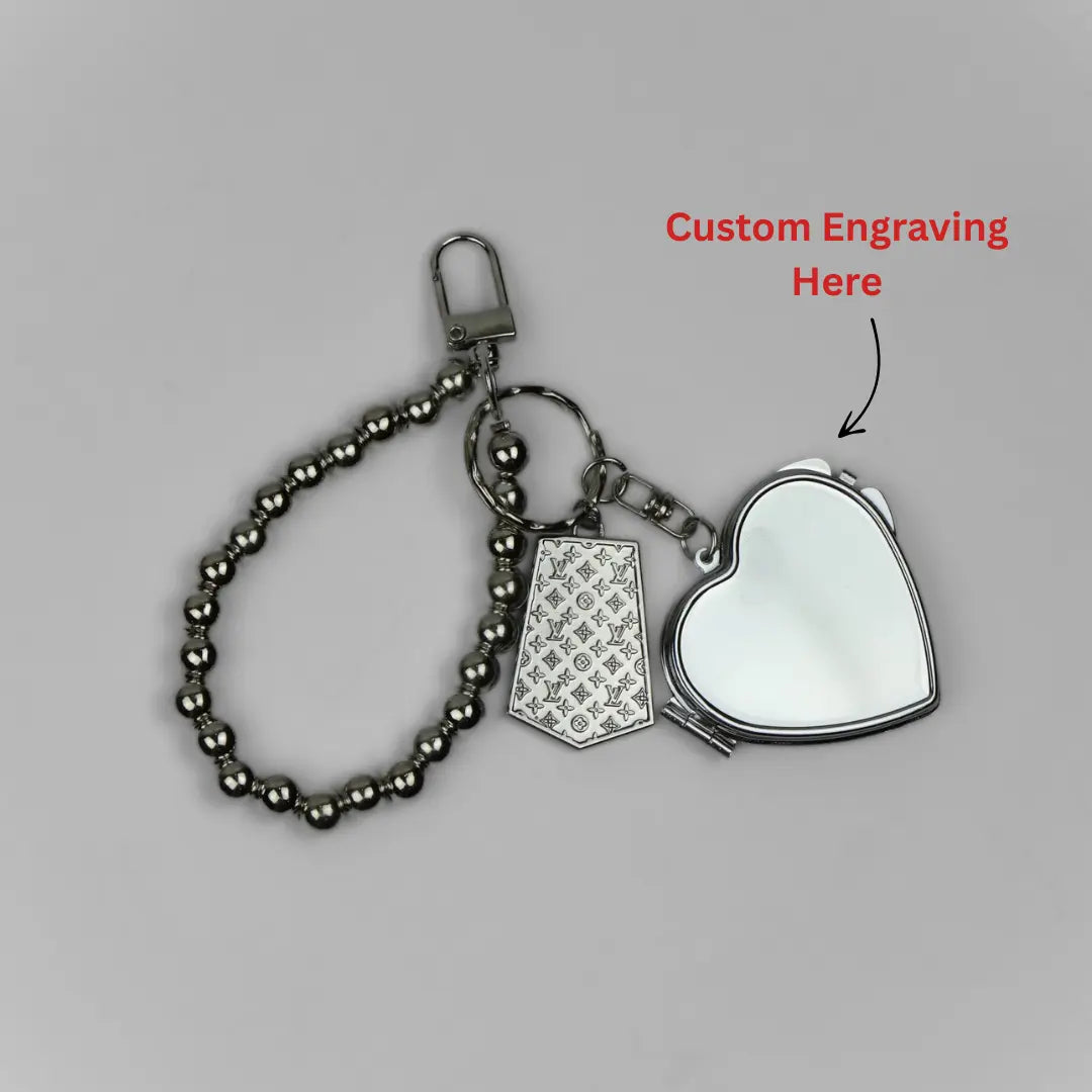 Custom Engraved Luxe Shield Bag Charm
