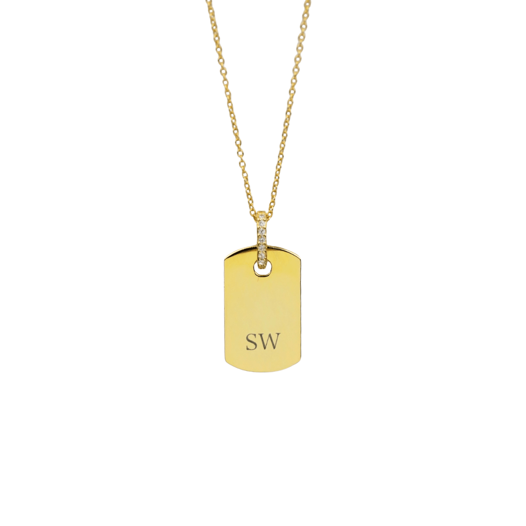 Dog Tag Custom Engraved Necklace