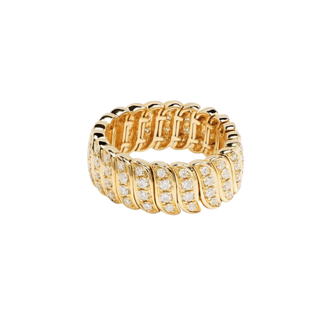 Esther Crystal Wave Ring