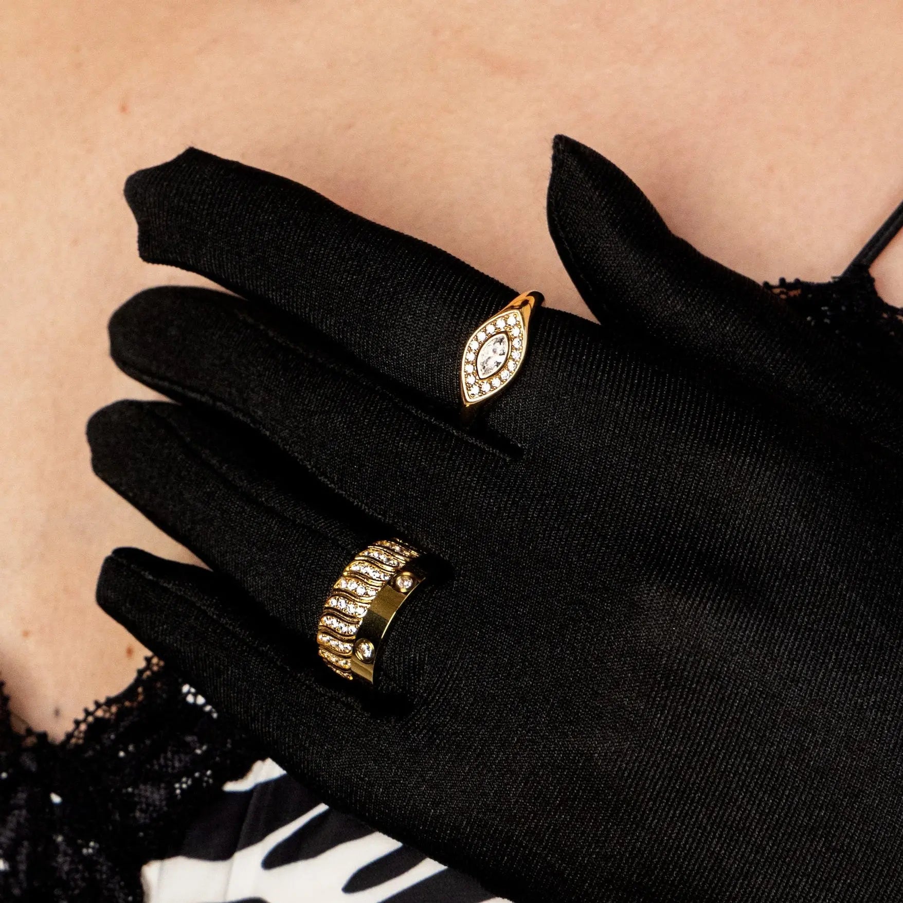 Evil Eye Crystal Ring