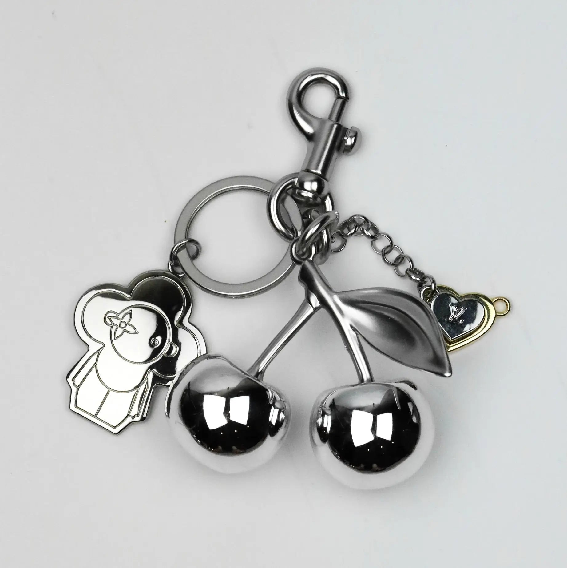 Flower Guy Mixed Metal Bag Charm