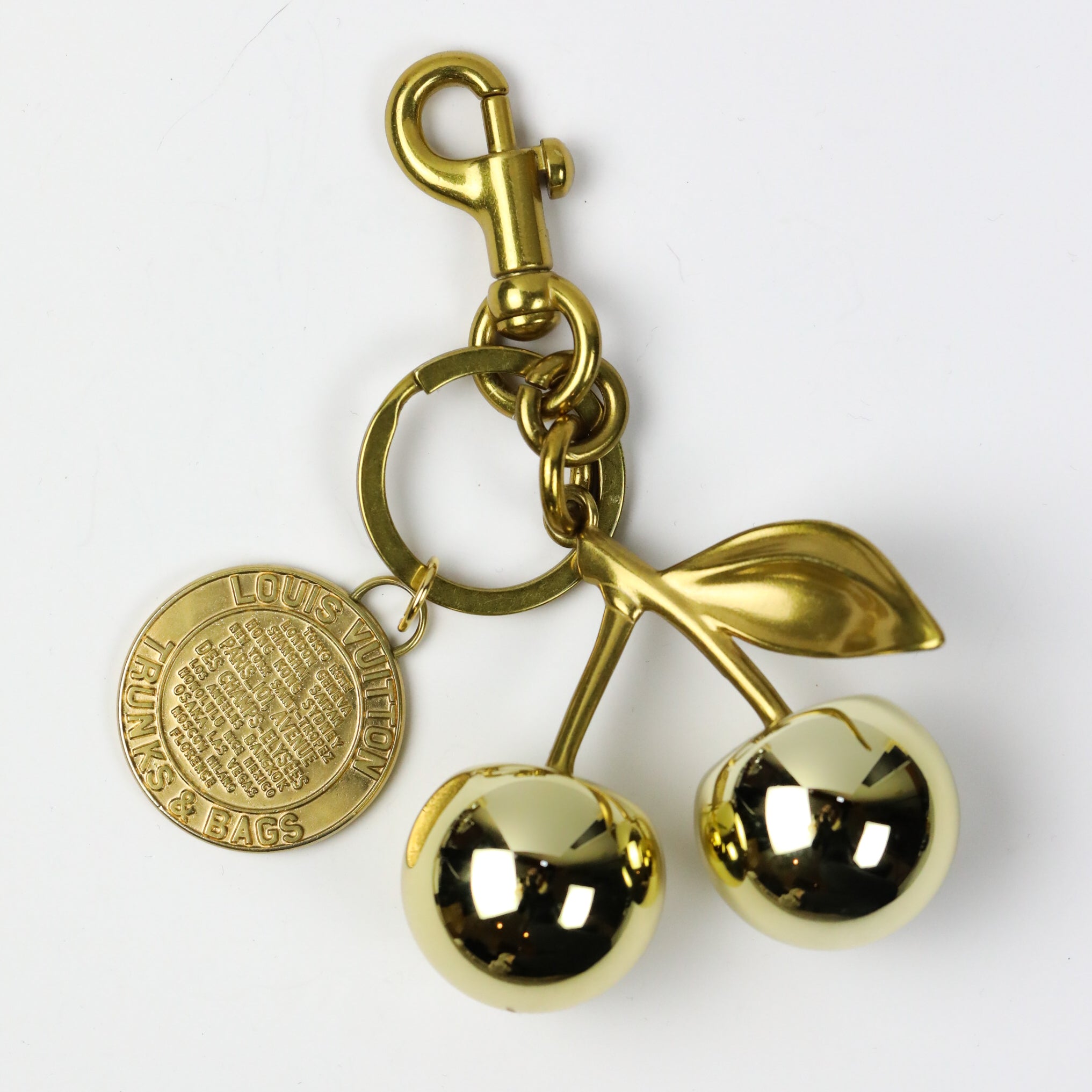 Golden Cherries Bag Charm