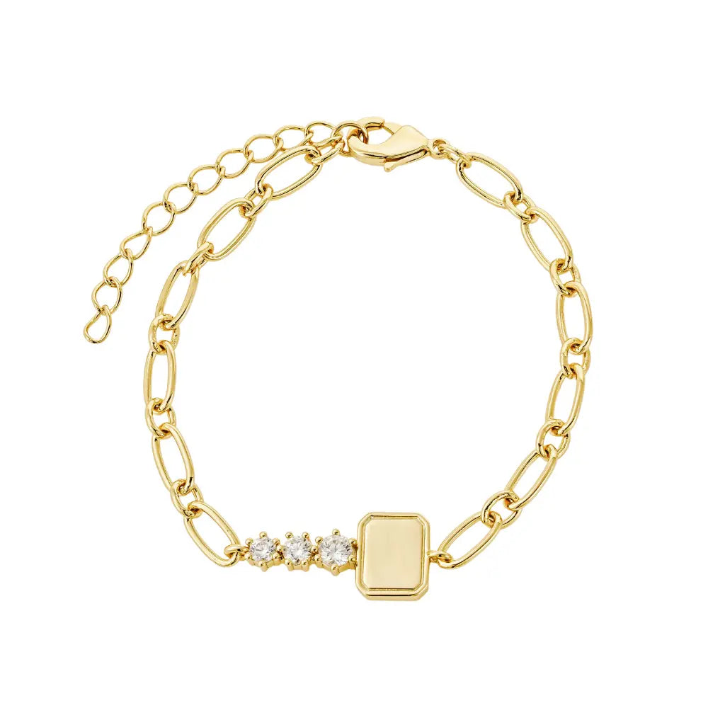 Hazel Custom Engraved Key Bracelet