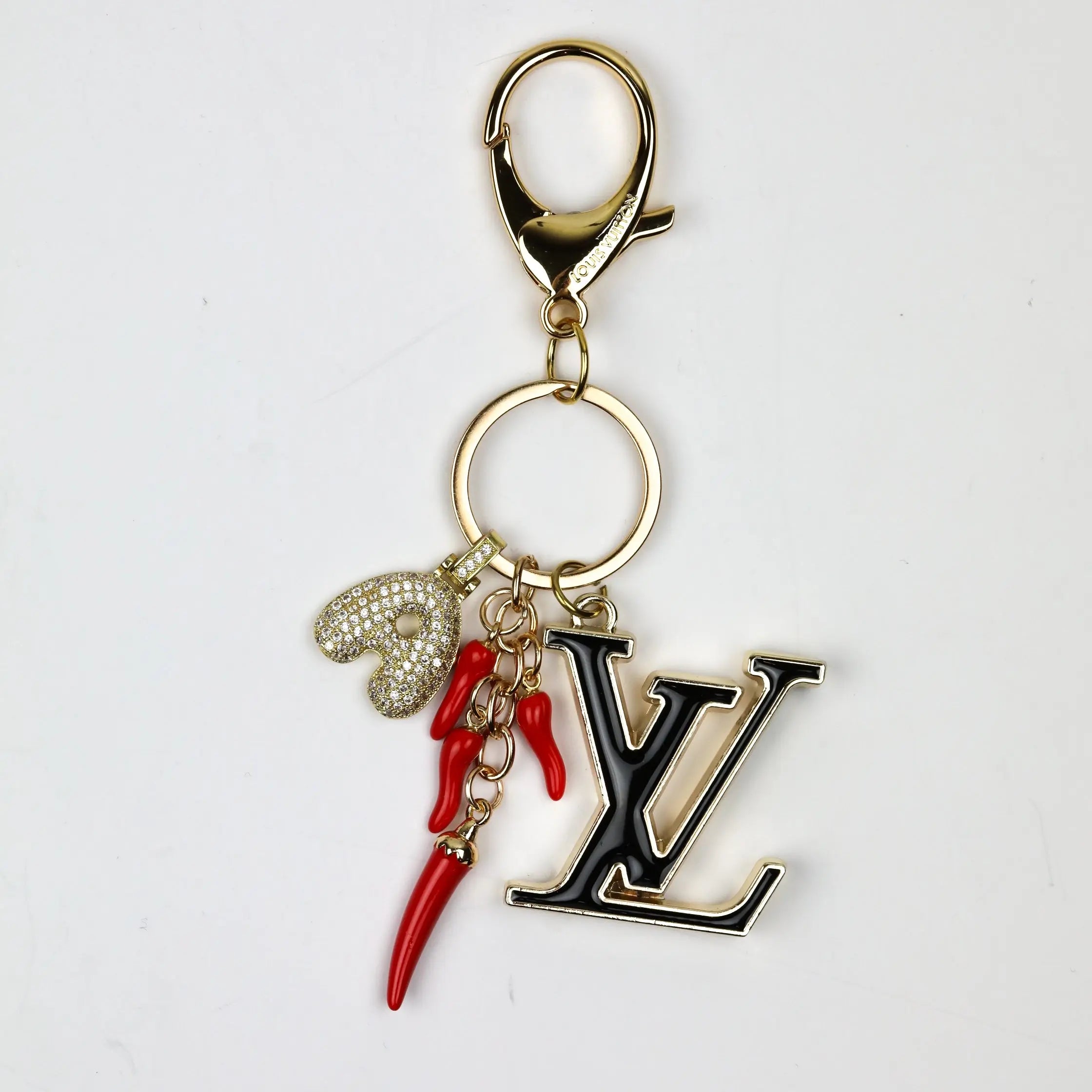 Hot Peppers Letter Bag Charm
