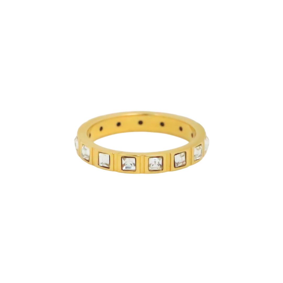 Meegan Crystal Band Ring
