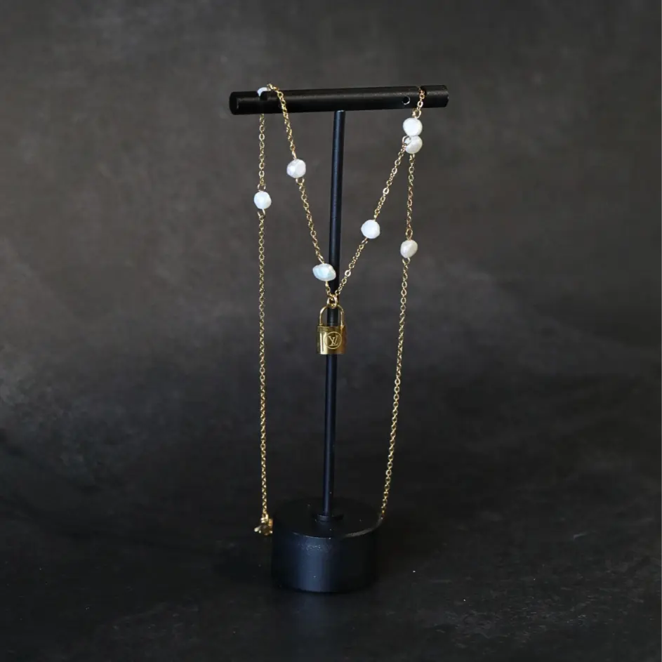 Mini Golden Padlock Necklace