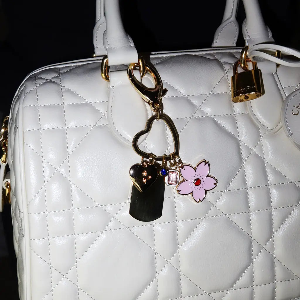 Pink Cherry Blossom Key Chain