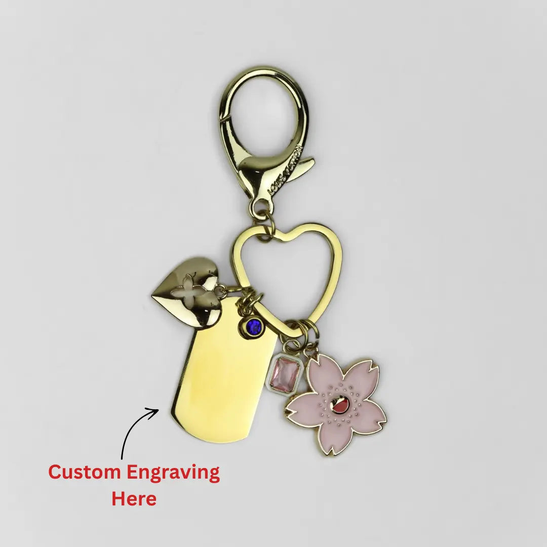 Pink Cherry Blossom Key Chain