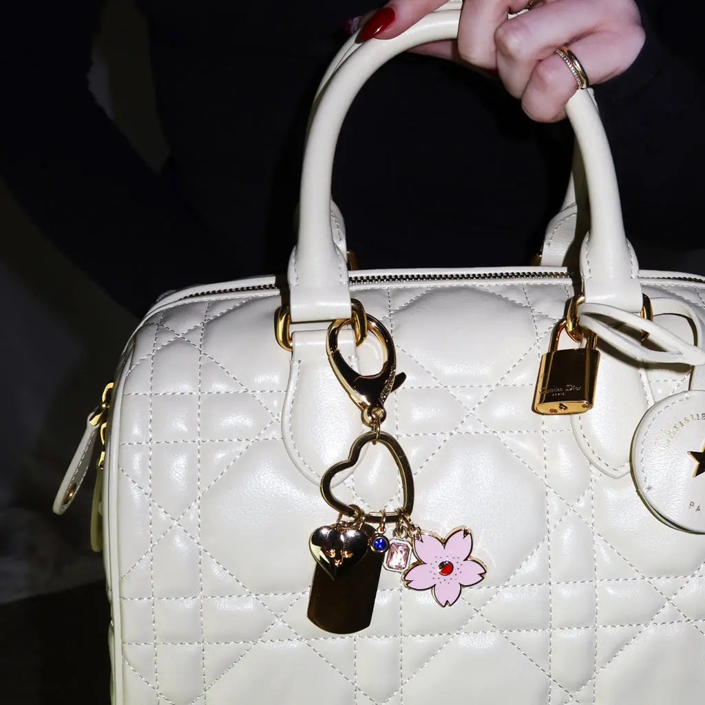 Pink Cherry Blossom Key Chain