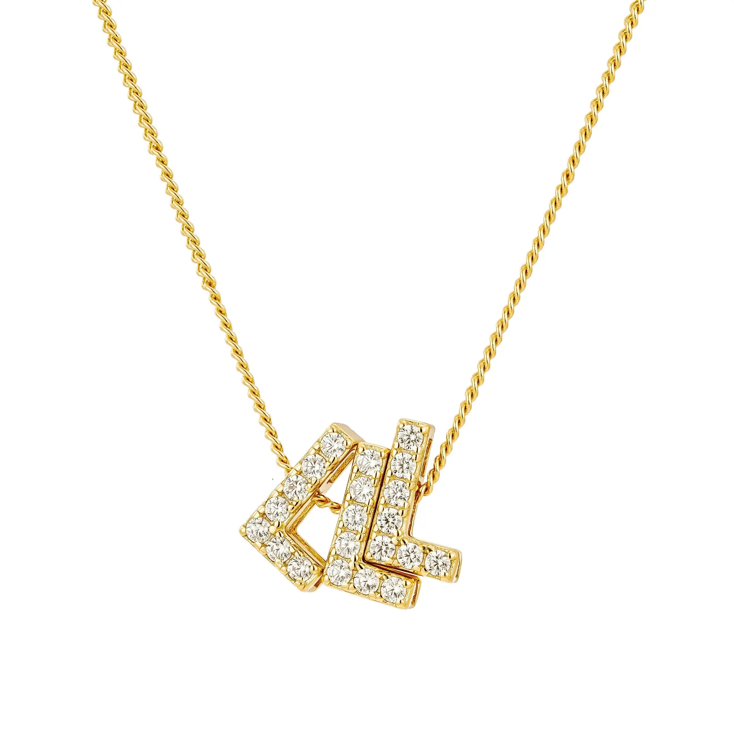 Slider Charm Angel Number Necklace