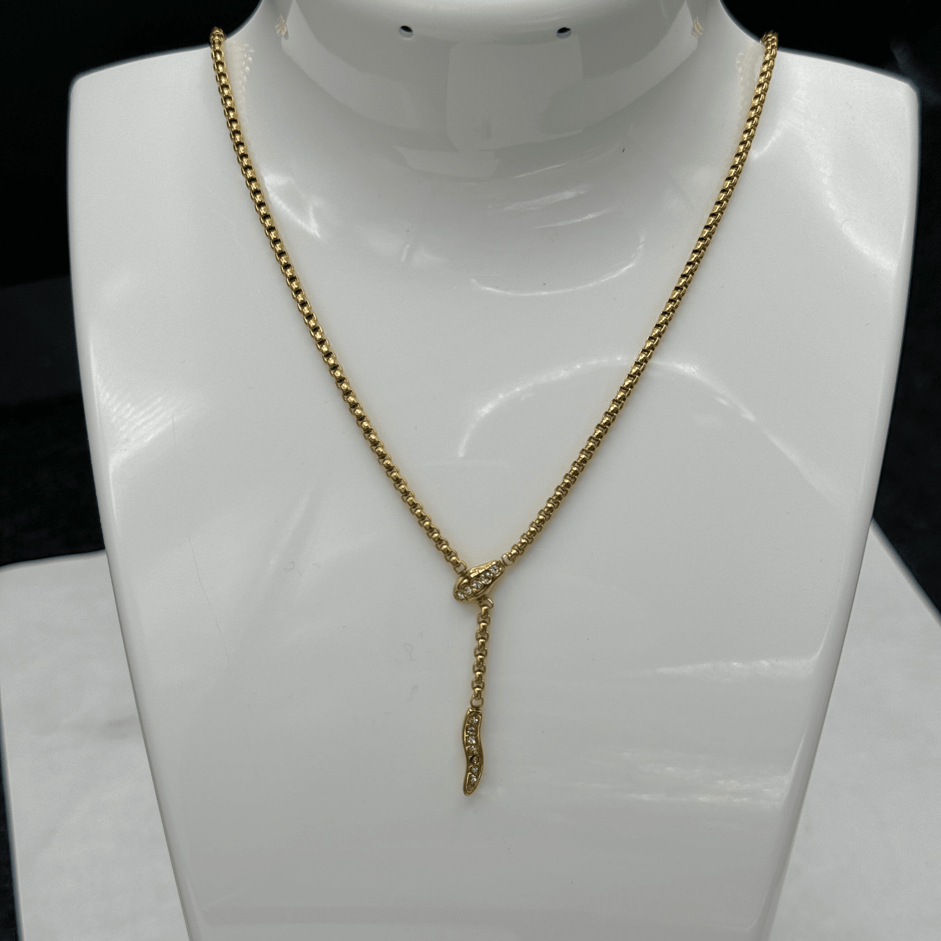 Snake Drop Necklace