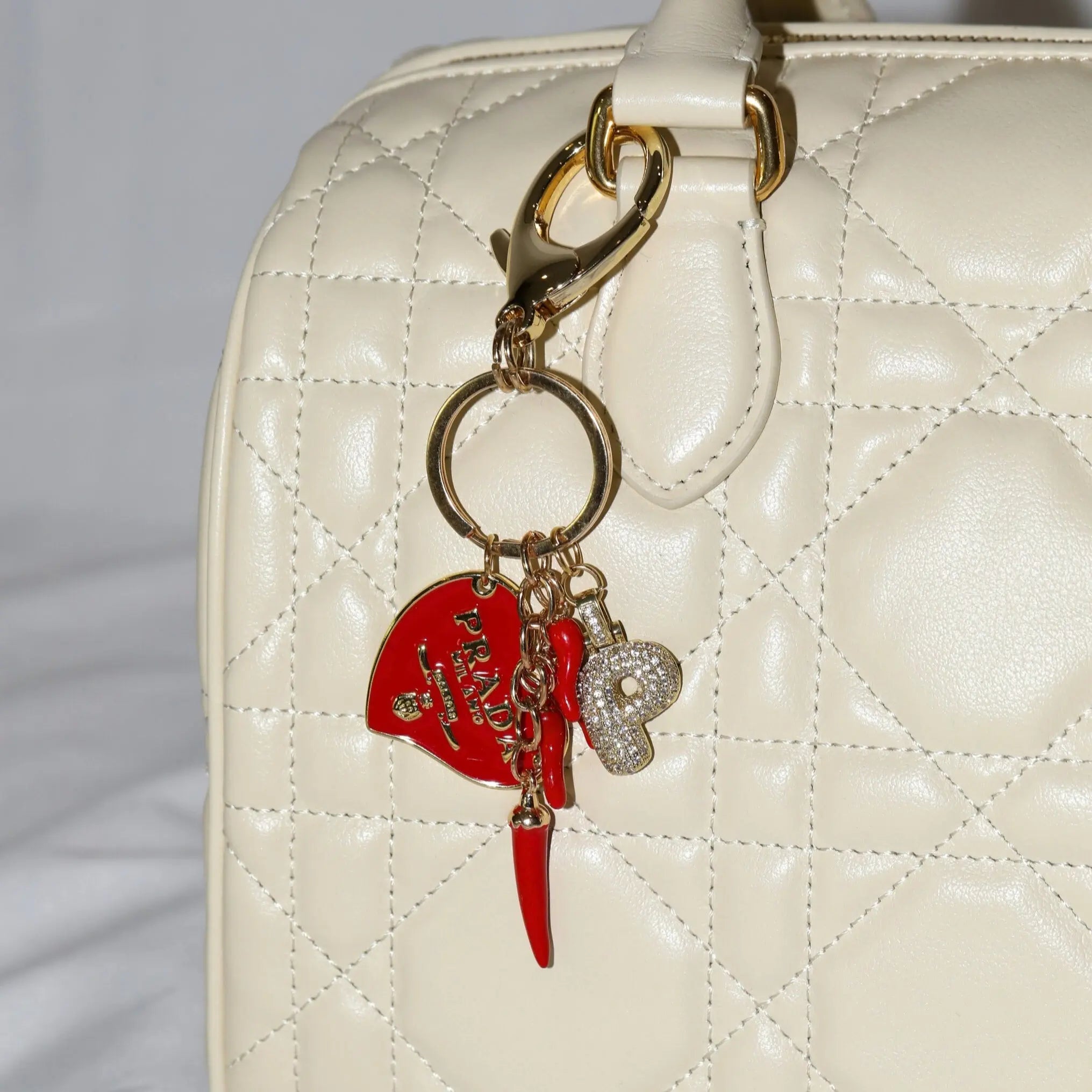 Spicy Letter Bag Charm