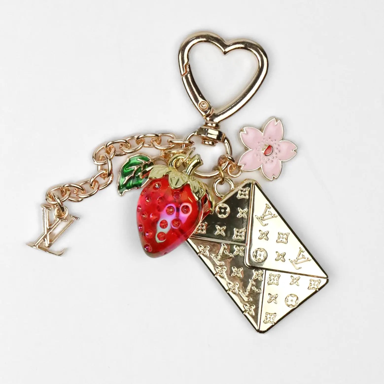 Strawberry Mail Bag Charm