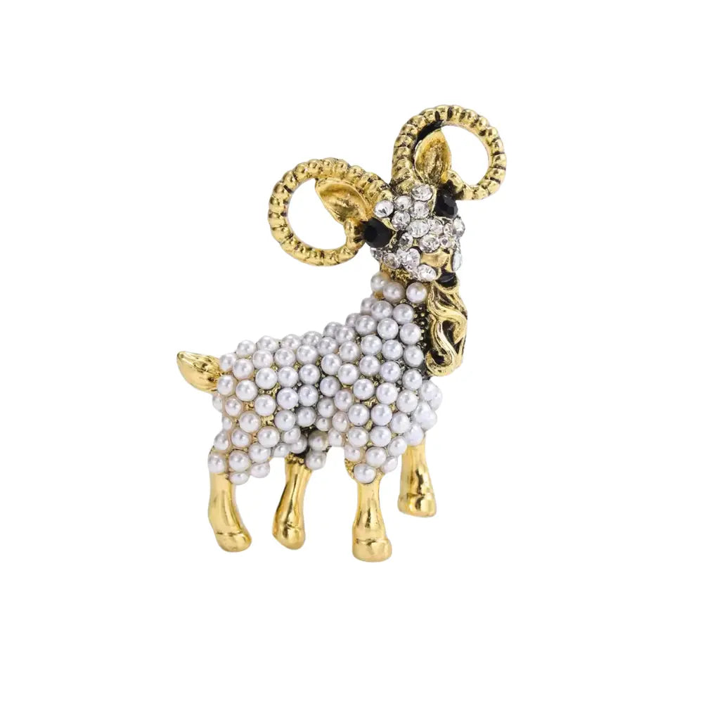 Zodiac Aries Ram Brooch