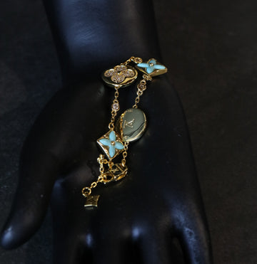 Turquoise Floral Bracelet