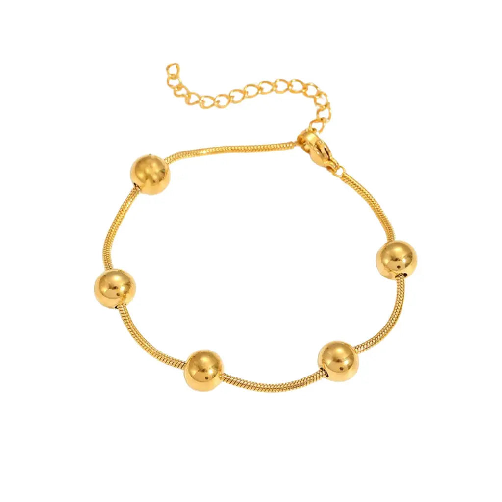 Astrid Golden Ball Chain Bracelet