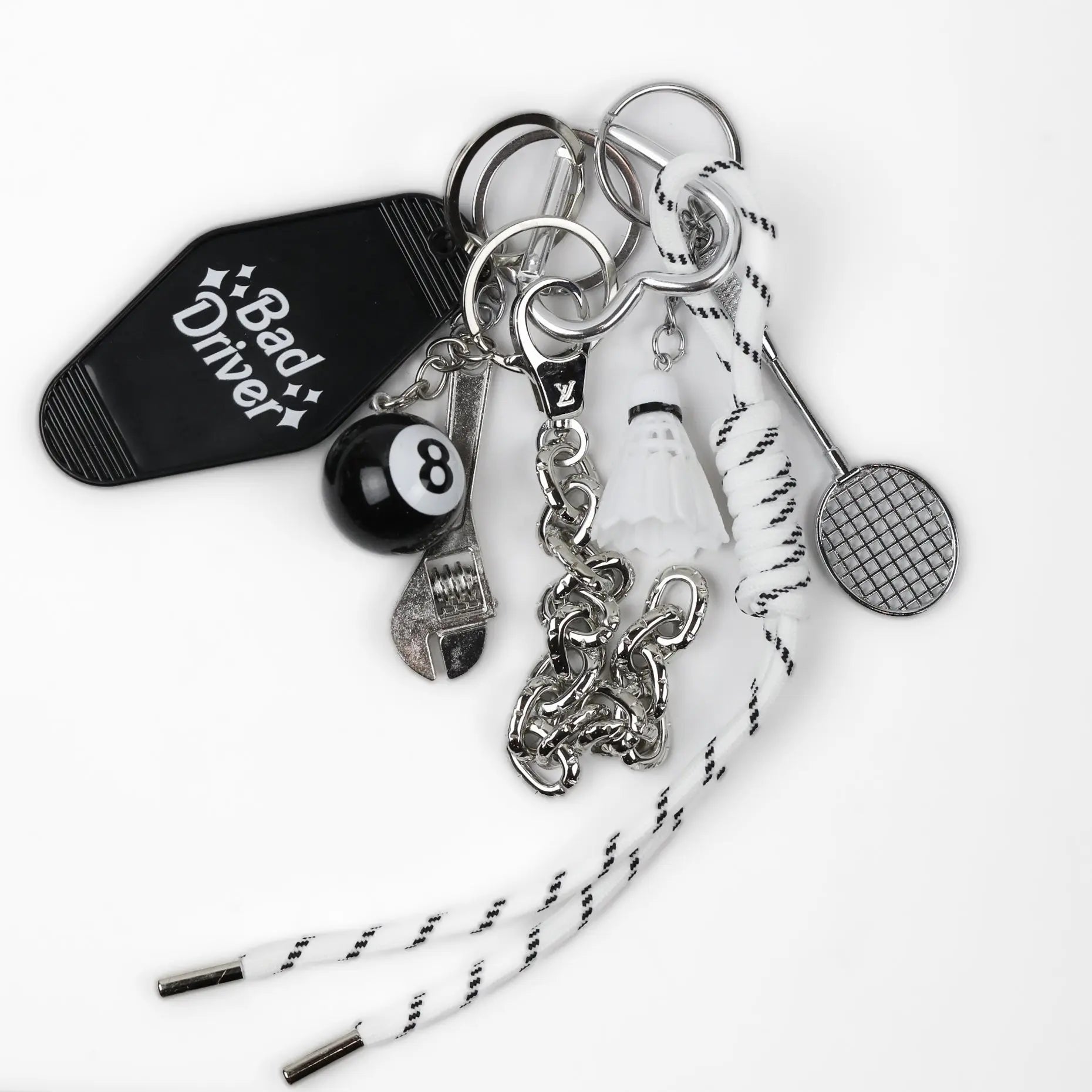 'Bad Driver' Bag Charm/Bracelet Combo