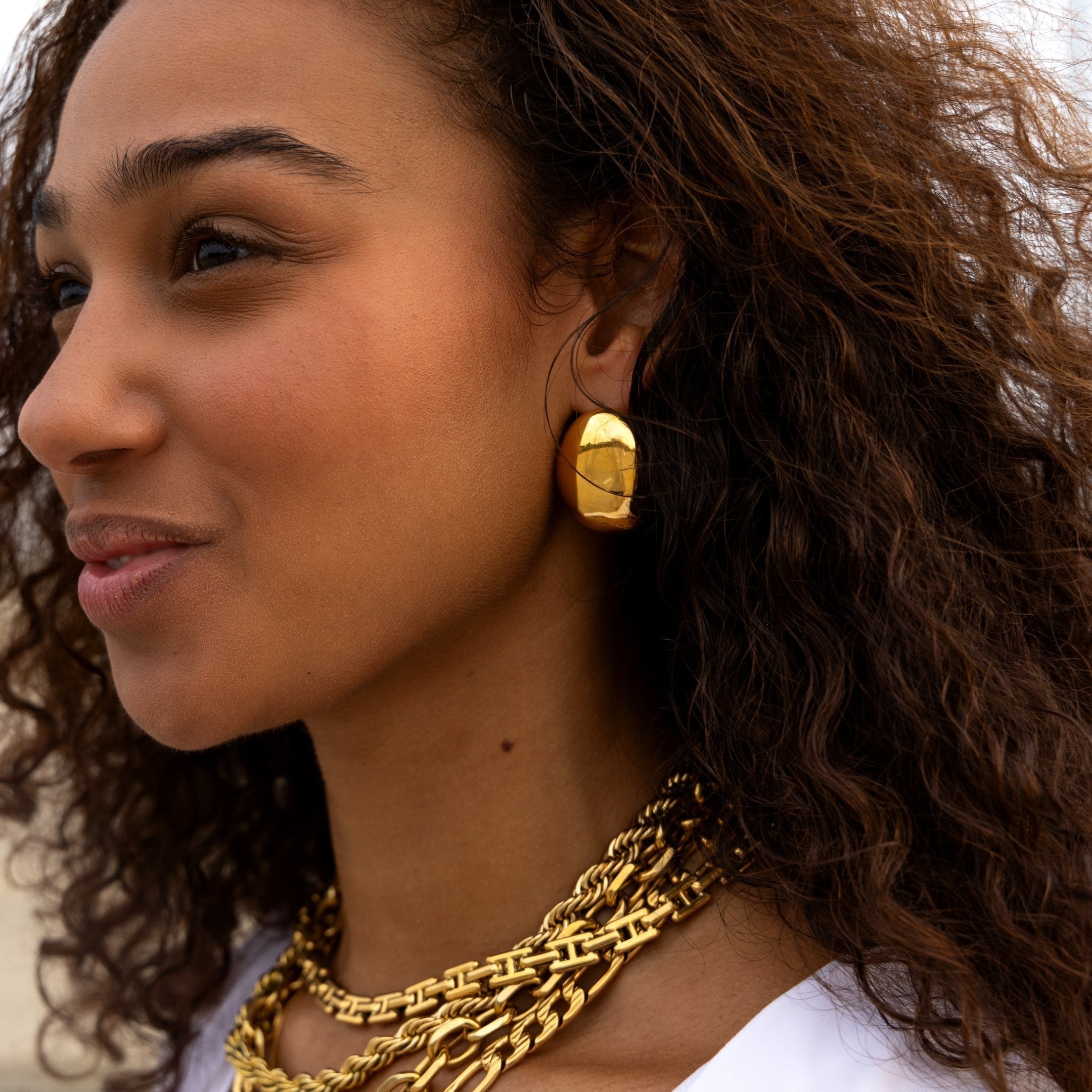 Bold Statement Round Earrings