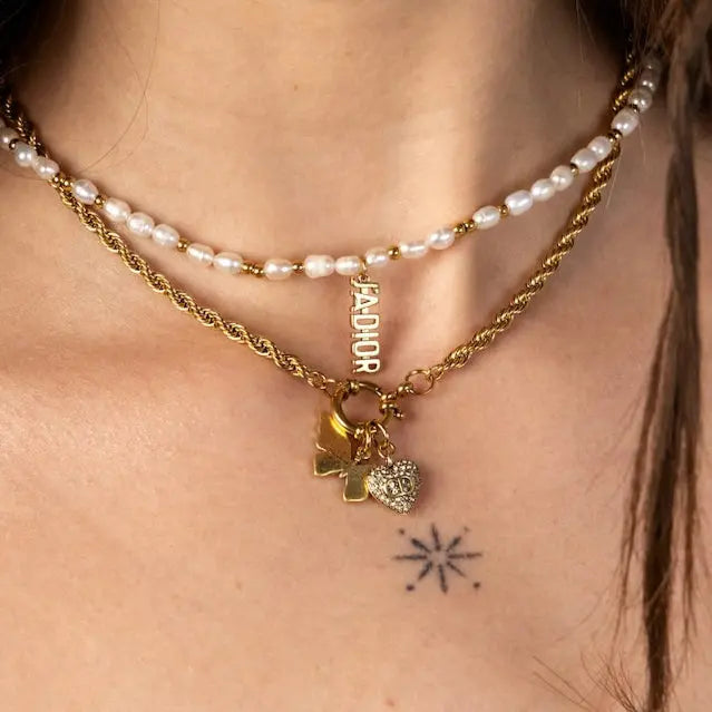 Catania Butterfly Charm Necklace