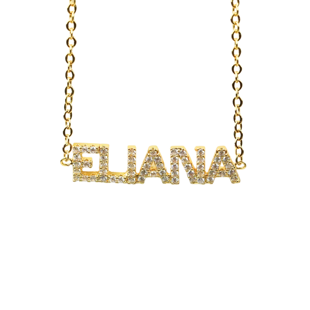 Custom Crystal Name Necklace