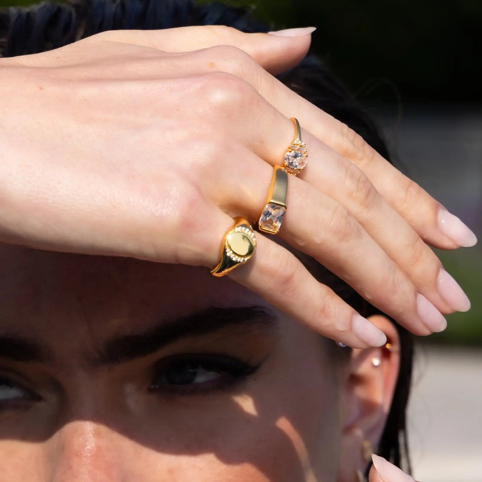 Custom Engraved Pinky Ring - Ahava J