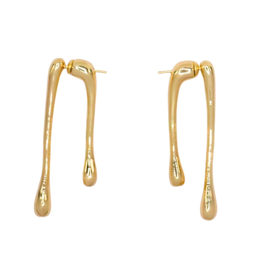 Drippy Earrings- Gold