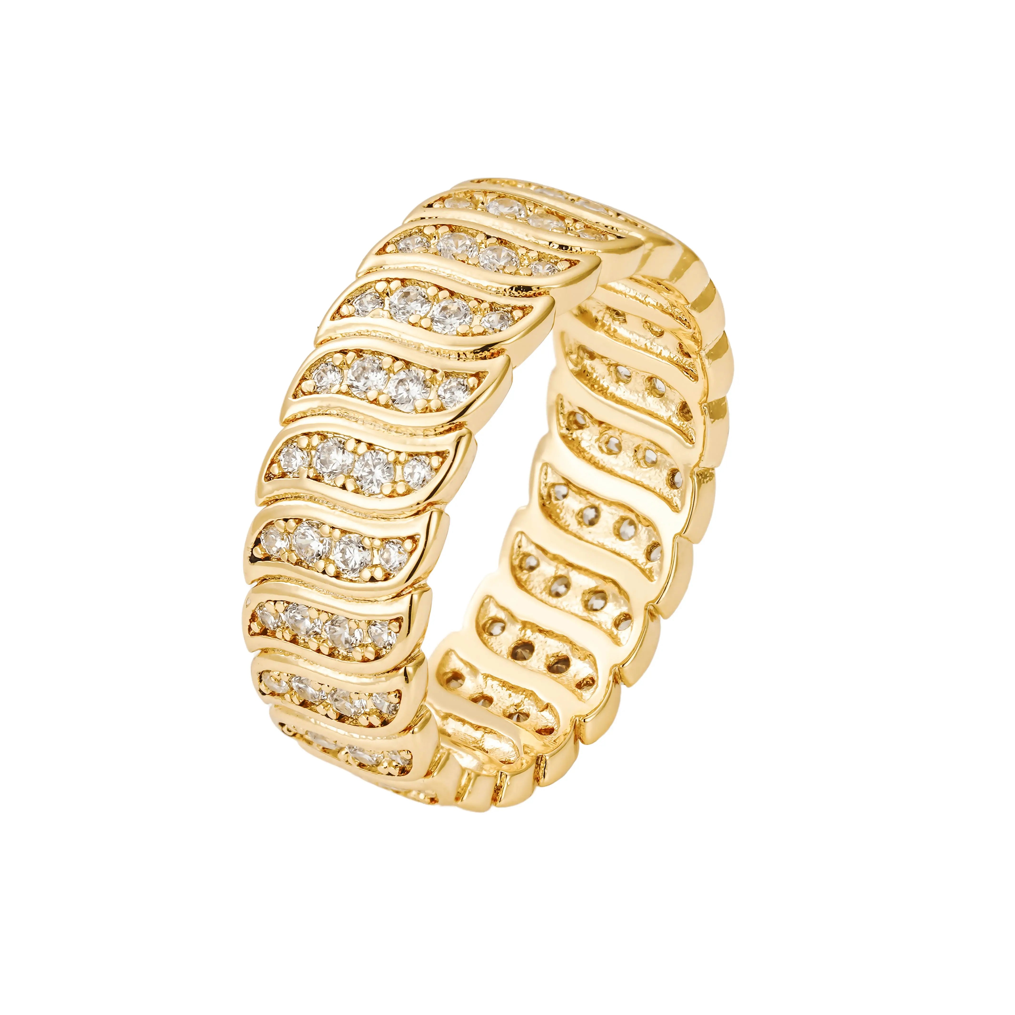 Esther Crystal Wave Ring