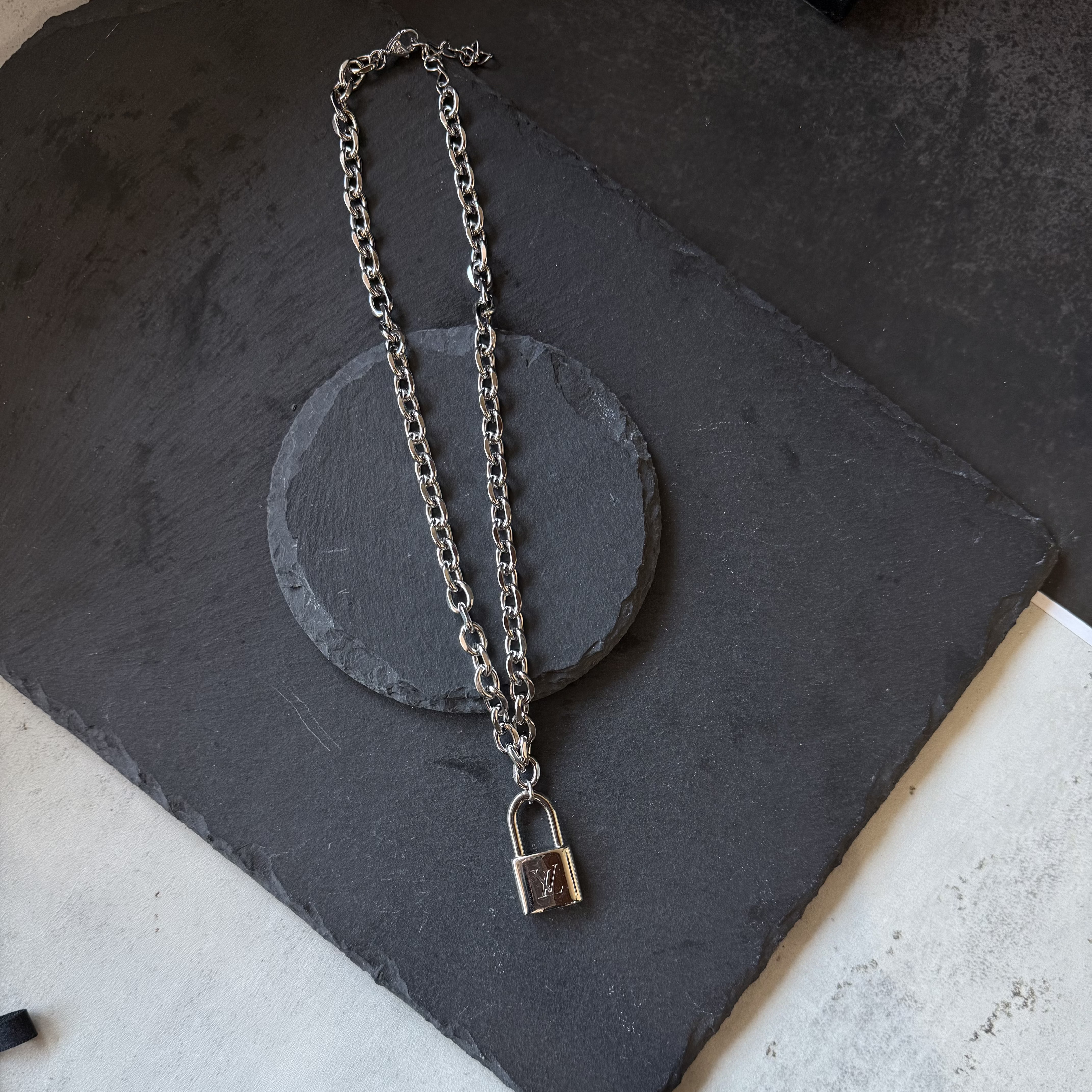 Exclusive Silver Padlock Necklace