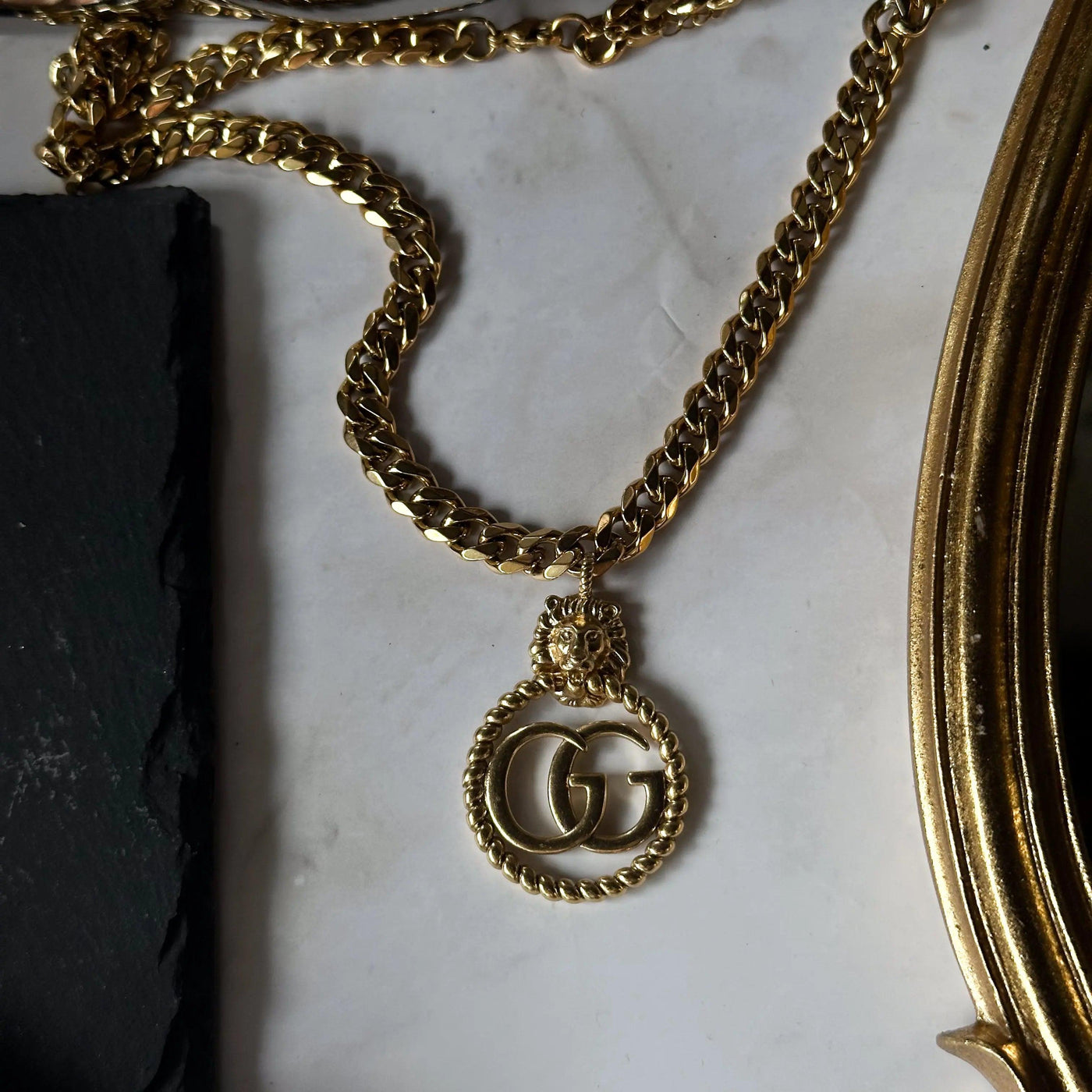 •FEARLESS• brass lariat necklace