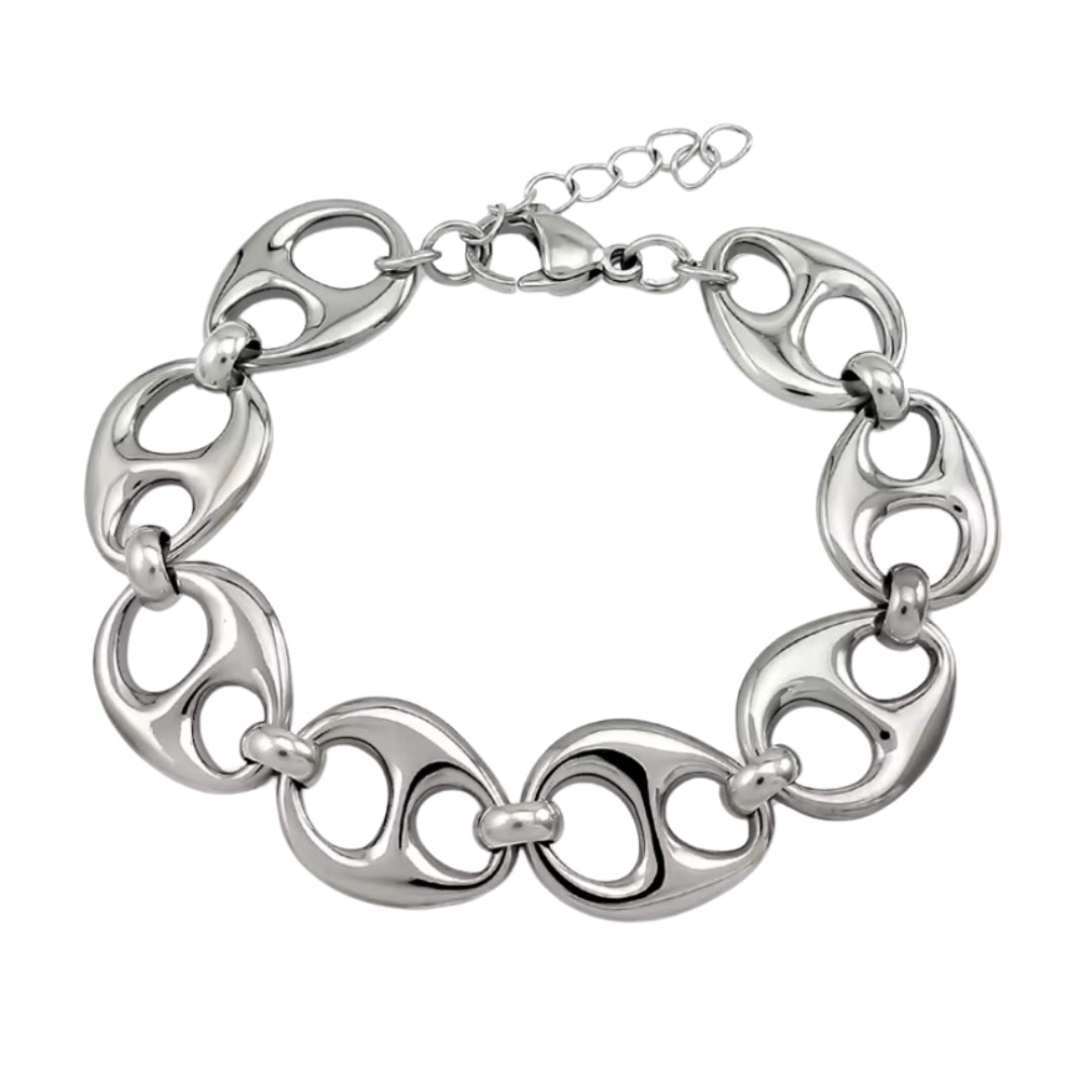 Giselle XL Mariner Bracelet- Silver