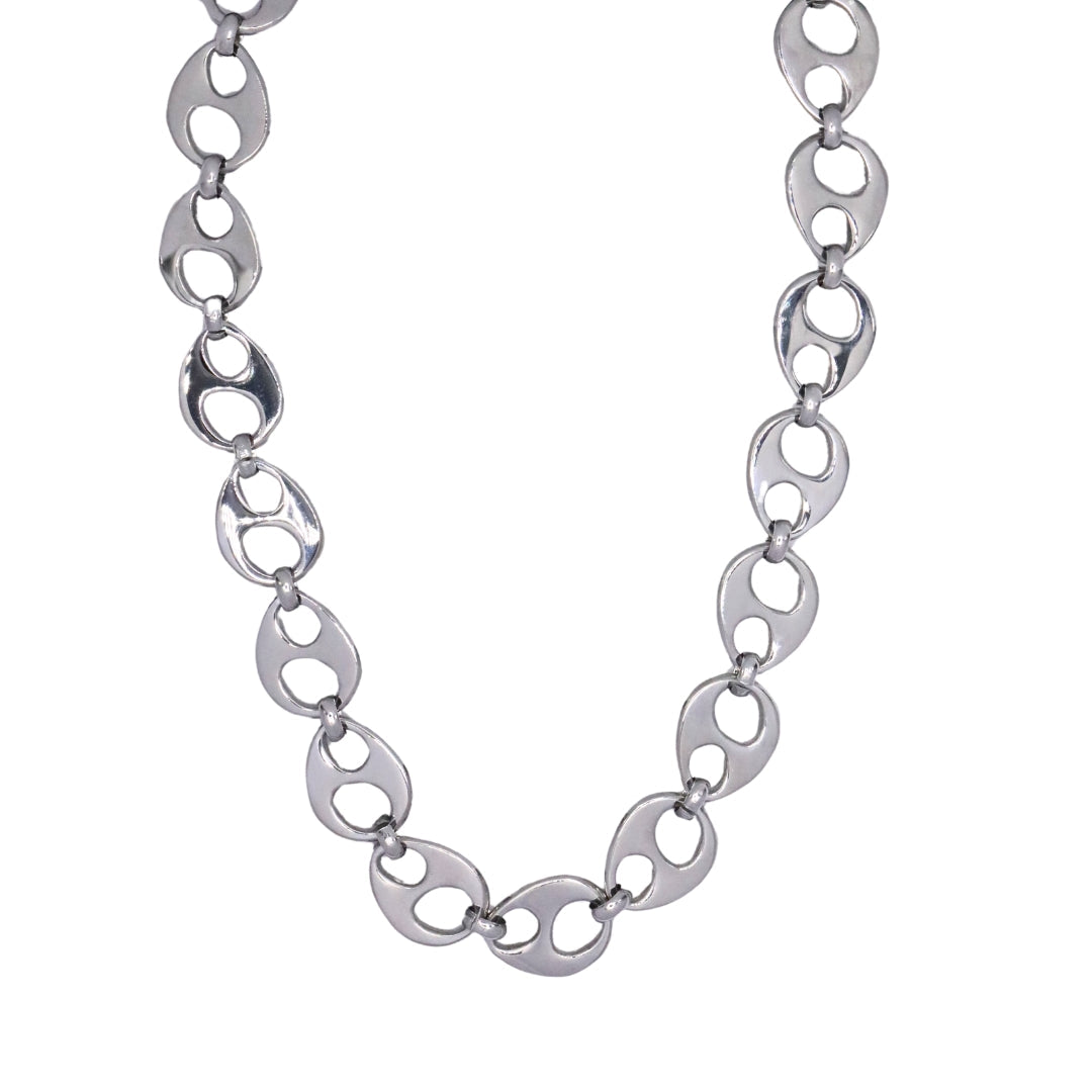 Giselle XL Mariner Necklace- Silver