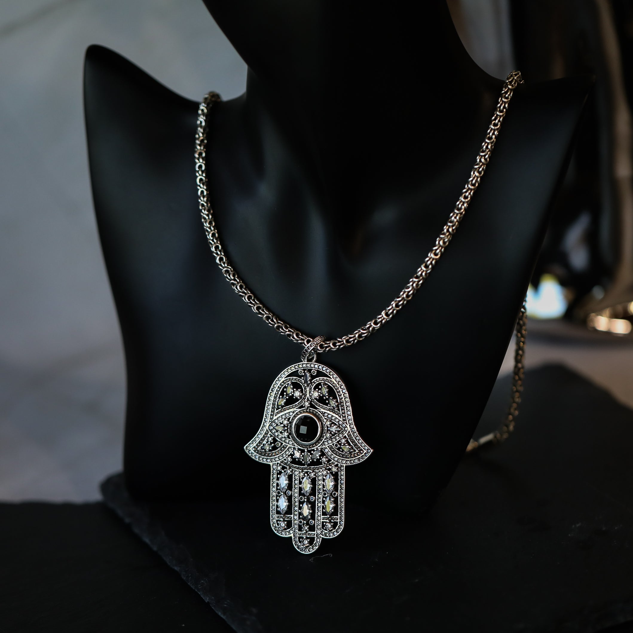 Hamsa Pendant Necklace