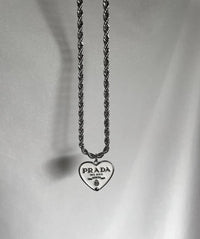 Luxe White Heart Necklace