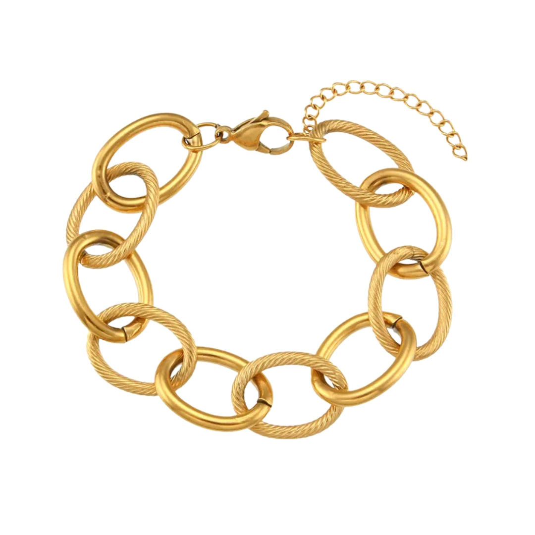 Marise Wide Circle Link Bracelet