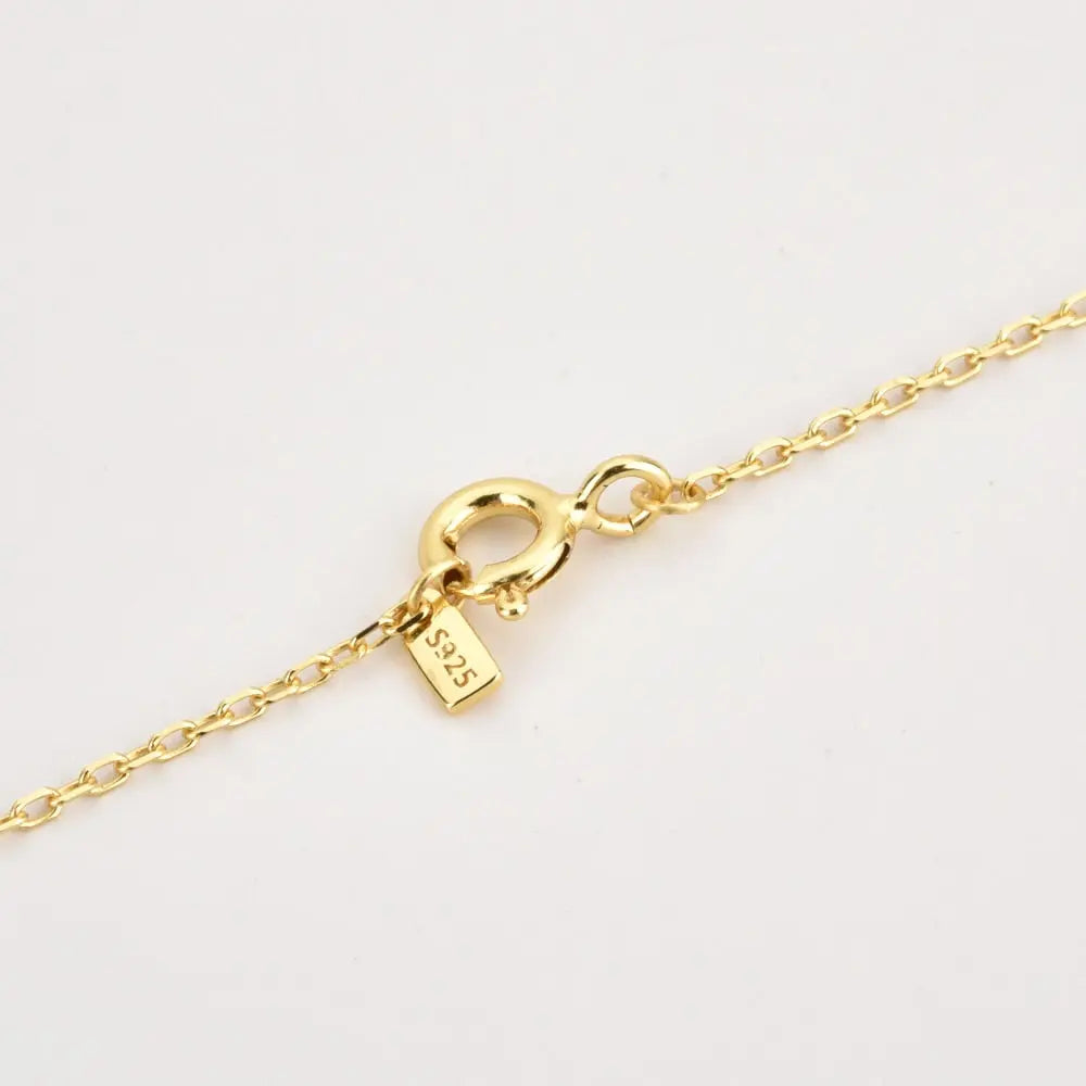 Mini Crystal Initial Necklace - Ahava J