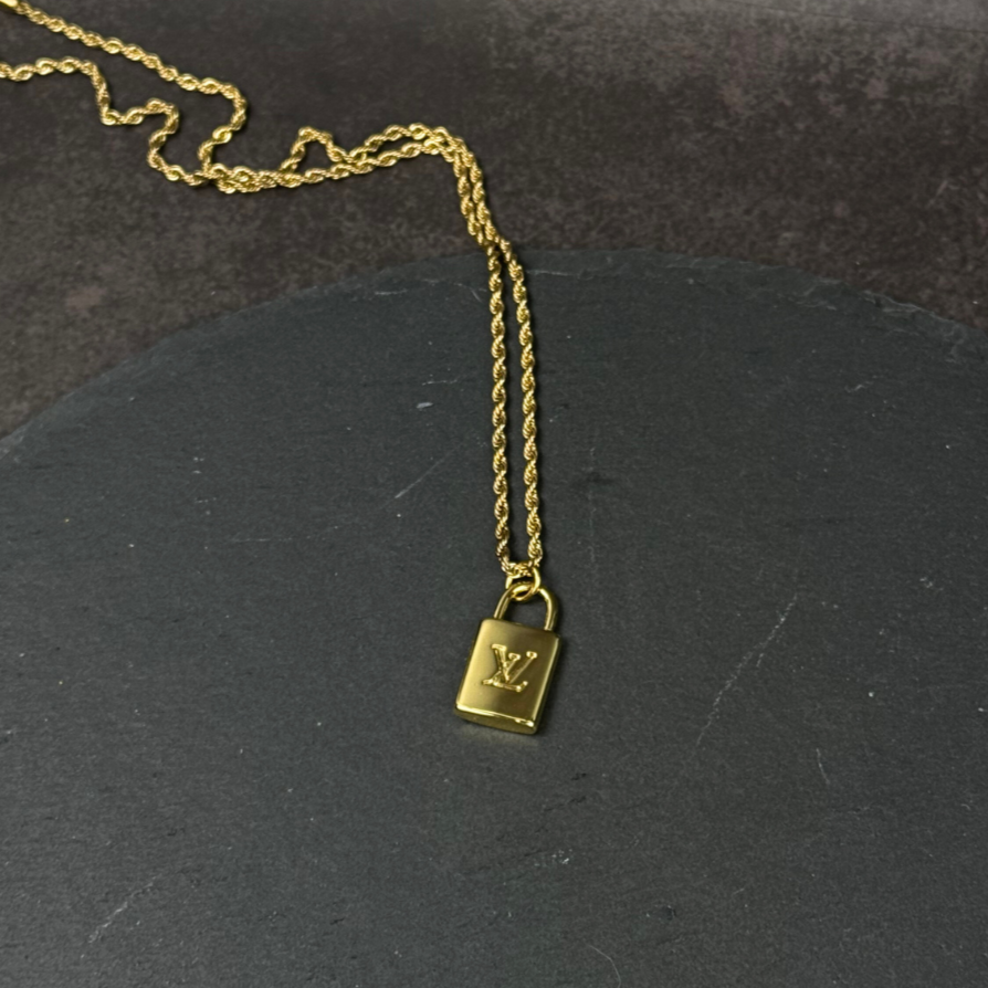 Rope Padlock Necklace