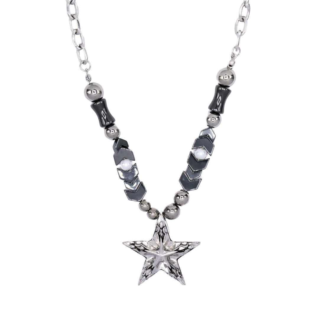 Shooting Star Necklace- Silver