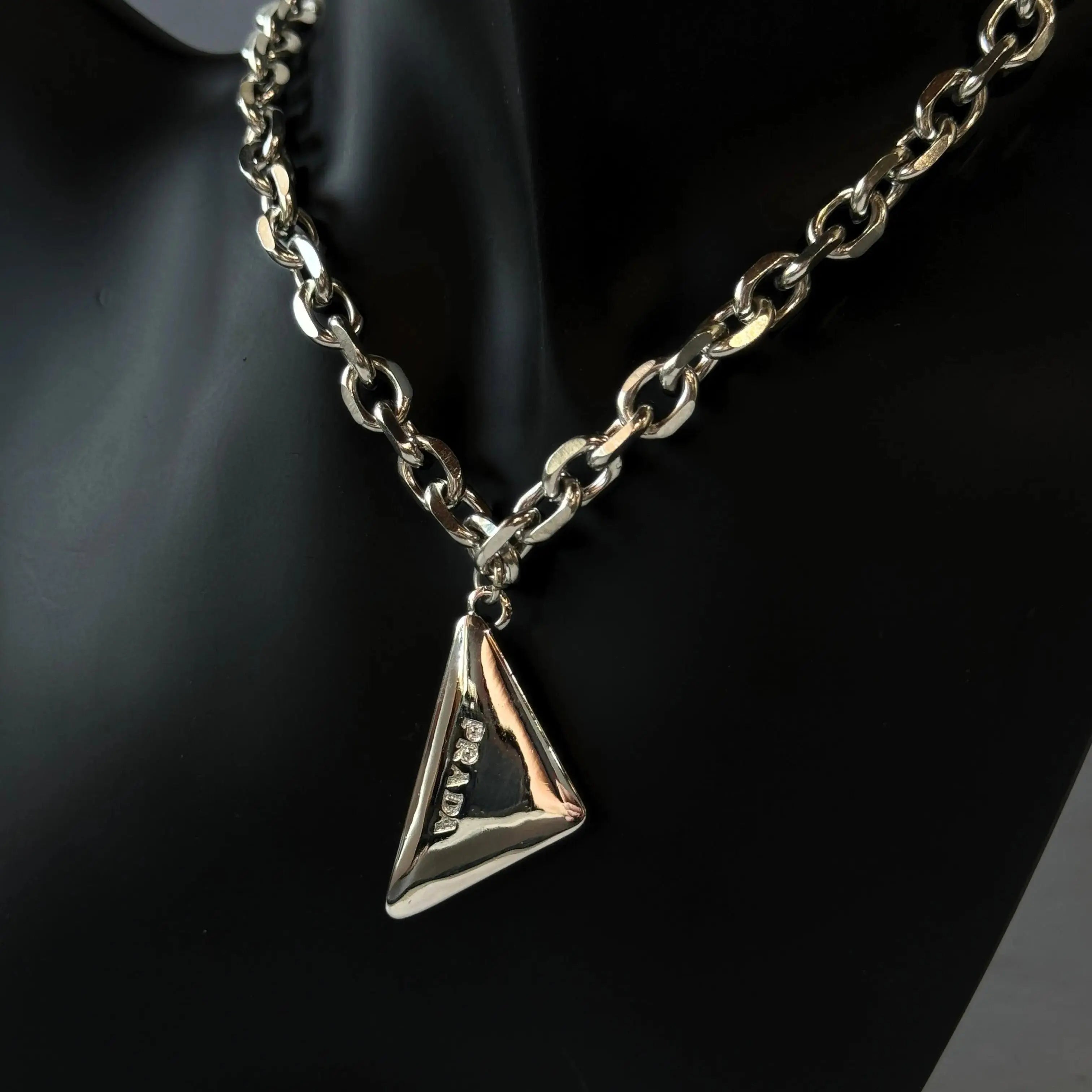 Silver Triangle Necklace