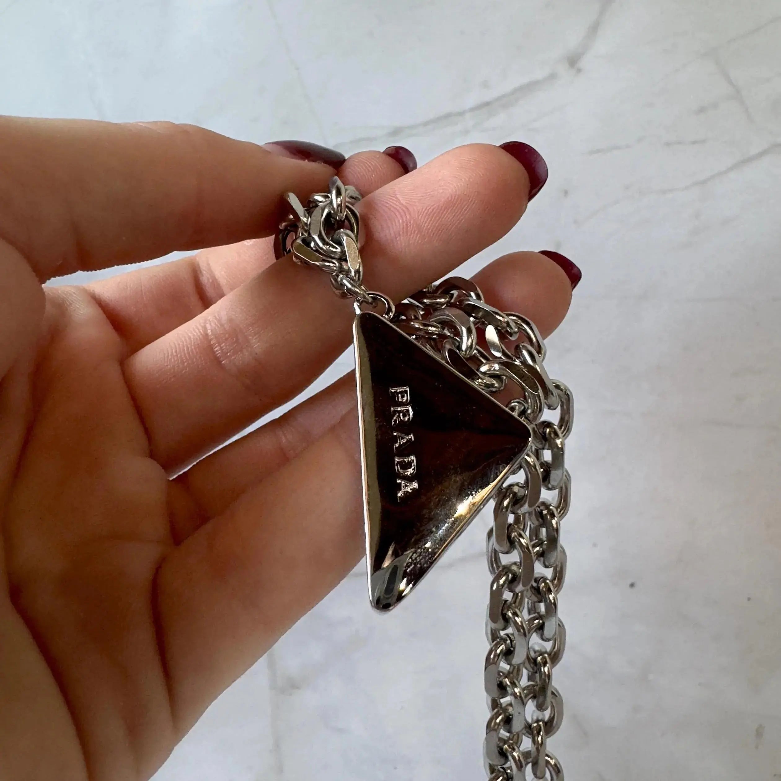 Silver Triangle Necklace