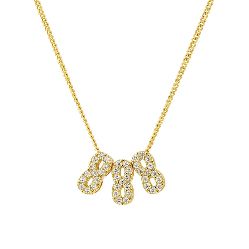 Slider Charm Angel Number Necklace Ahava J