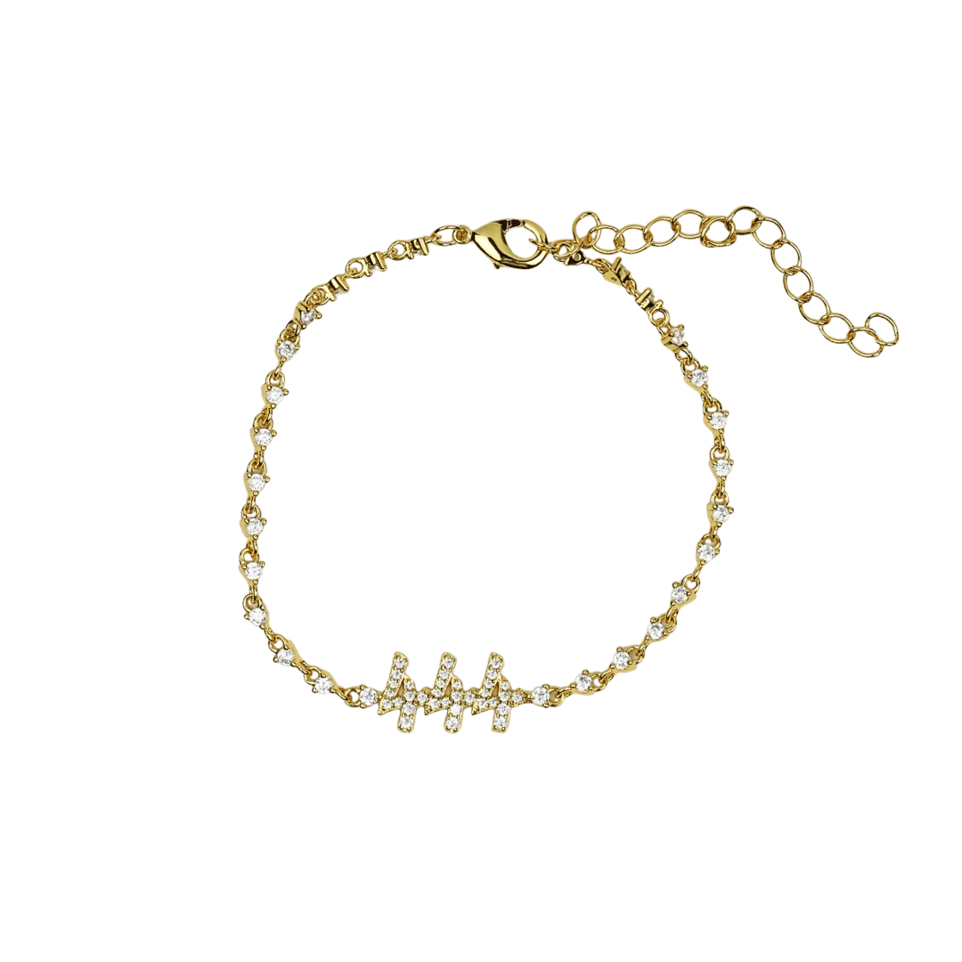 Tennis Angel Number Bracelet